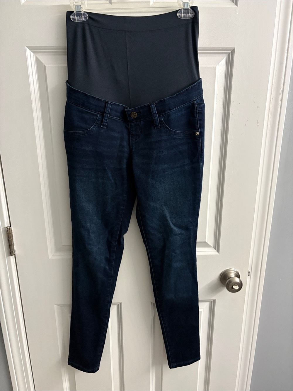 Sonoma Dark Blue Skinny Maternity Jeans with Support Panel